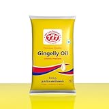 777 Gingelly Oil 1 Litre Pouch | Pure Chekku Pressed Sesame Oil | Til Oil for Cooking Oil Pulling & Baby Massage | Traditional Edible Oil