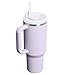 STANLEY Quencher H2.0 Tumbler with Handle and Straw 40 oz | Flowstate 3-Position Lid | Cup Holder Compatible for Travel | Insulated Stainless Steel Cup | BPA-Free | Purple Dust