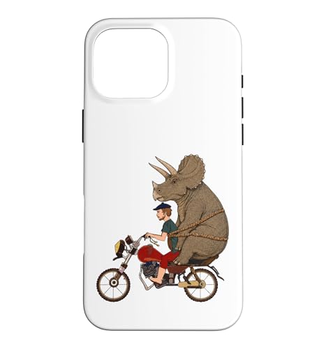 Triceratops �I�[�g�o�C���C�_�[ ���b�h�l�b�N �q���r���[ �q�b�v�X�^�[ �o�C�J�[ �X�}�z�P�[�X iPhone 16 Pro Max �p