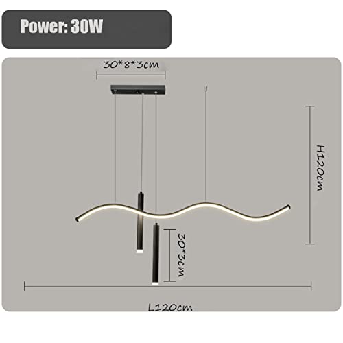 Lustre LED dimmable avec télécommande pour suspension de bureau - 2