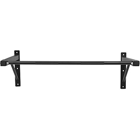 GORILLA SPORTS® Pull Up Bar - Wall Mounted, 121 x 61 x 40 cm, Max. 150kg, Ribbed Grip Surfaces, Steel - Home Gym, Chin Pull-Up Bar, Fitness, Workout, Training Equipment Cover