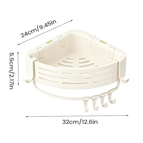 Rack d'organisation de douche d'angle pour ranger les éponges sans percer