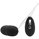 Happy Rabbit USB Rechargeable Waterproof Remote Control Egg, Black, 200 g