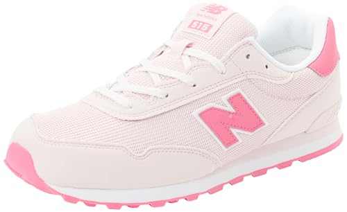 New Balance 515 V1 Lace-up Sneaker, Rose Sugar/Dragon Berry, 5.5 Wide US Unisex Big_Kid