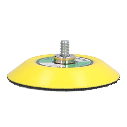 Plateau de polissage/lustrage en PU durable pour ponceuse pneumatique, idéal pour le travail du bois, les garages et l'industrie (1 pièce) - Jaune (3