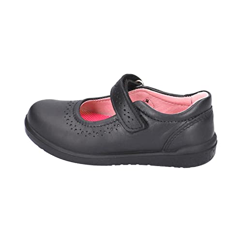 RICOSTA Lillia Mary Jane School Shoe Black Leather Removable Insole Velcro Strap2
