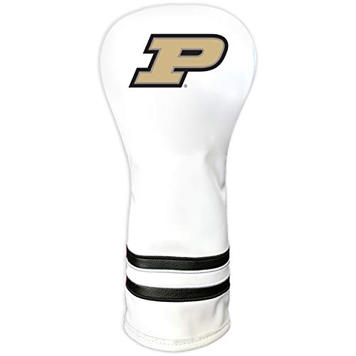 Team Golf NCAA Purdue Boilermakers White Vintage Fairway Head Cover White Vintage Fairway Golf Club Headcover, Form Fitting Design, Retro Design