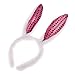 D dolity Peluche lentejuelas Orejas de conejo diadema cinta, regalo para mujer Chica y Baby