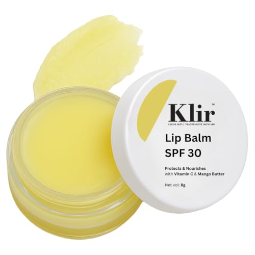 Image of Klir Lip Balm SPF 30 with Vitamin C, mango butter for Hydrating, Brightening Orange Peel(8gm)