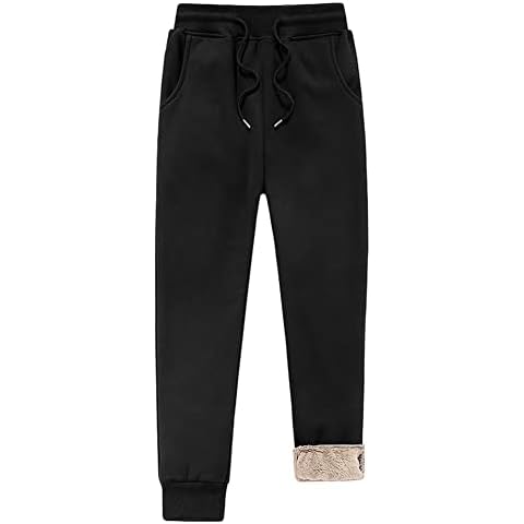Valink Mens Fleece Sweatpants, Men's Lamb Velvet Pants, Mens Athletic Pants Fleece Lined Thick Trousers Casual Loose Warm Joggers For Winter Cover