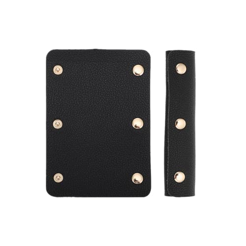 Tendycoco Leather Handle Wrap Luggage Wrap Handbag Handle Leather Wrap Cover Grip Protector Black Luggage Handle Wrap #TOP27