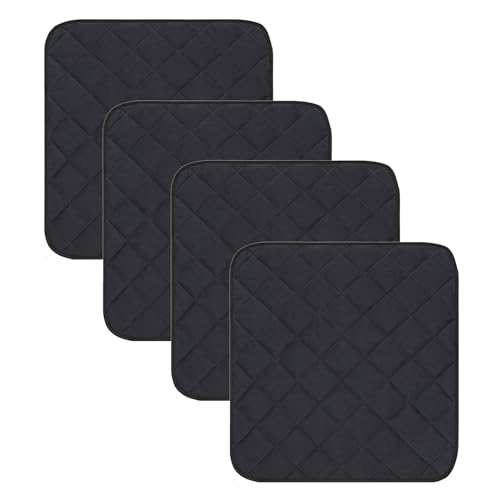 Felenny 4pcs Waterproof Chair Pad for Incontinence Absorbent Washable Reusable Seat Protector Pads Pee Pads