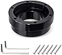 Yonput 1 PC Steering Wheel Hub Adapter Conversion Spacer, 70 MM Steering Wheel Adapter Plate Hub Boss, Racing Car Game Modification, Universal Car Accessories