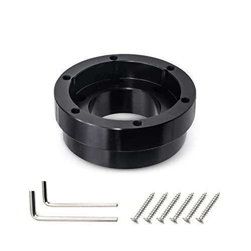 Yonput 1 PC Steering Wheel Hub Adapter Conversion Spacer, 70 MM Steering Wheel Adapter Plate Hub Boss, Racing Car Game Modification, Universal Car Accessories