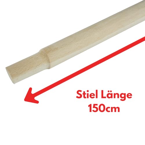 Straßenbesen Saalbesen Besen, Industriebesen Kehrbesen, Holzbesen Kehrbesen Werkstattbesen, Industriebesen, Terassenbesen Haarbesen, wählbare Breiten, mit oder ohne Stiel (100cm mit 150cm Stiel) – Bild 7