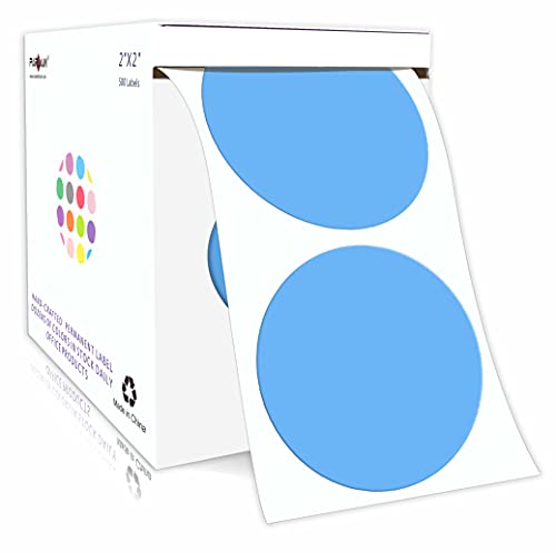 Étiquettes rondes de 5,1 cm PARLAIM lot de 500 pastilles autocollantes pour code couleur