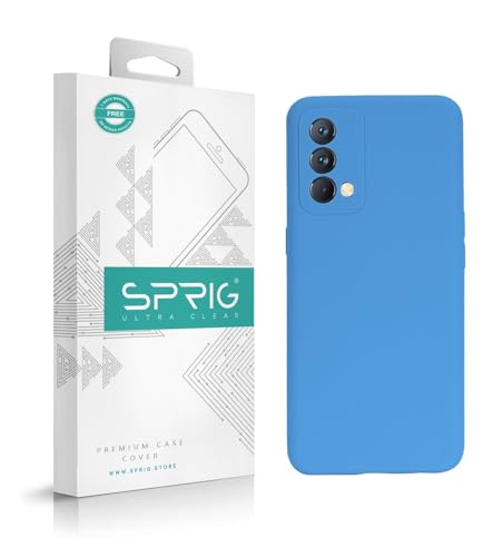Image of SPRIG Compatible with Realme Gt Master Edition Premium SilkTone (Liquid Silicone) Back Cover Drop Tested Shock Proof Mobile Case for Men, Women, Boys and Girls with Camera Protection (Denim Blue)