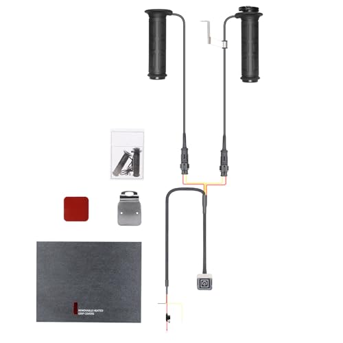 Aluminum Switchs Heated Motorbike Grips With 5+1 Adjustable Warmth Levels For Comfortable Riding