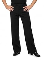Ready4Dance Herren-Hose für Ballsaal, Standardtanz und lateinamerikanischen Tanz, 05 Schwarz,L