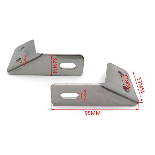 HTTMT- USMT447-005-SR- Placa de Soporte para Horquillas Fender para Alforjas compatible con H-D Touring 1985-2008 miniatura 3