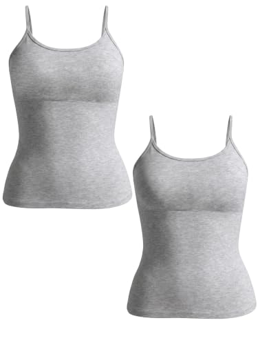 Image of DChica Essentials Padded Camisole Starter Bra for Young Girls, Sleeveless Undershirts Cami Vest with Adjustable Straps, Cotton Camisole Tank Top /Innerwear for Girls