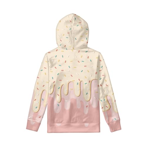 Image of Coloranimal Unisex Girls and Boys Long Sleeve Hoodies Hoody Athletic Pullover Sweatshirts Tops Age 6-16year
