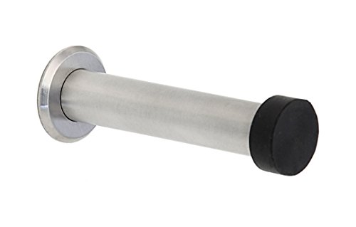 EVI HerrajesI-128 - Door stop de wall, finish matt inox(Stainless steel) black rubber