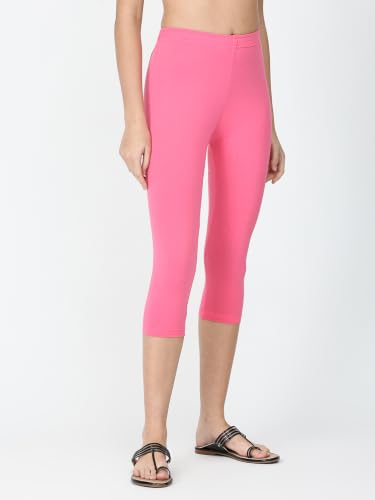 Image of Robinbosky Premium Stretchable Cotton Capri Legging for Women | Suitable for Formal wear & Casual wear | High-End Elastic Makes. The Leggings Squat Proof and Durable for Travel, Yoga, & Workout.