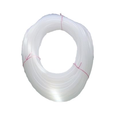 SILNGP - Tubo de silicona, 9,5 mm de diámetro interior x 15,9 mm de diámetro exterior, bobina de 25 m, translúcido, dureza de 60 Shore, curado con platino