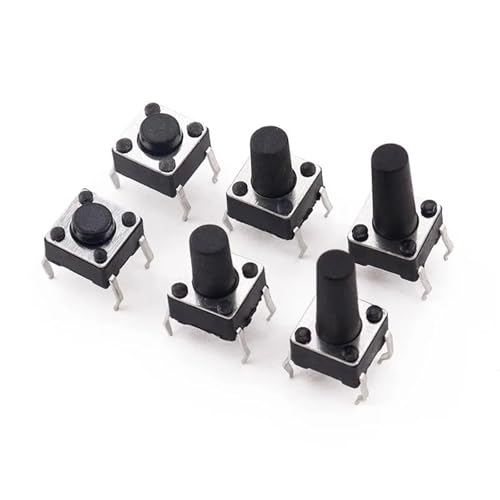 Interrupteur à bouton-poussoir tactile 6x6mm à 4 broches pour circuits électroniques DIY