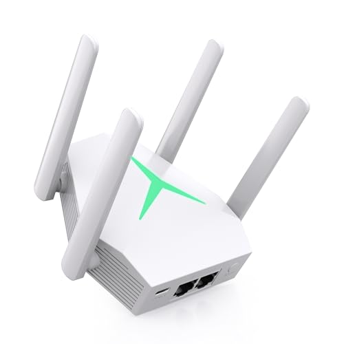 AC1200 Wi‑Fi Range Extender – Dual‑Band 5GHz & 2.4GHz, 1200Mbps WiFi Extender/Repeater with...