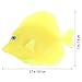 POPETPOP Artificial Fish, Aquarium Fish Tank Plastic Ornament Swimming Lifelike Movable Aquarium Floating Decorations-Yellow