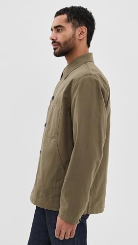 Vince Men's Slub Cotton Linen Utility Chore Jacket4