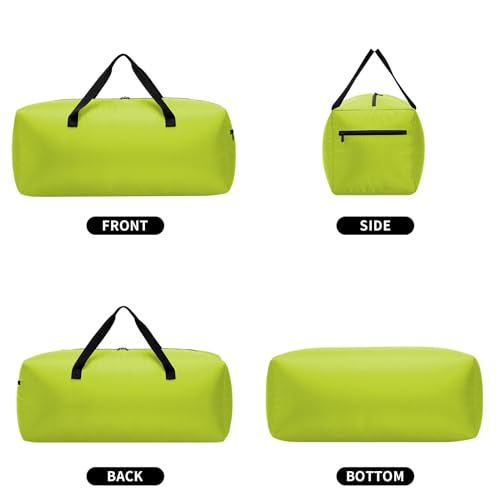 Image of Foldable Duffel Bag 30 inch / 75L Lightweight with Water Rresistant for Travel, Light Green, 30 inch, Foldable Travel Duffel Bag