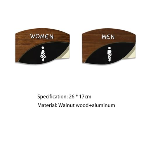 Panneau de toilettes installation facile de format 10,2 x 6,7 pouces - 2