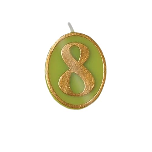 Design Design Ovation 8 Birthday Candles, 2", Multicolor