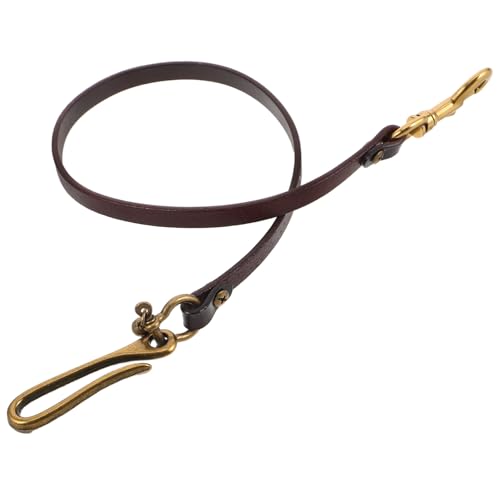 Vintage Unisex Vintage Leather Waist Chain Belt for Dresses Jeans and Coats Leather Thin Belts