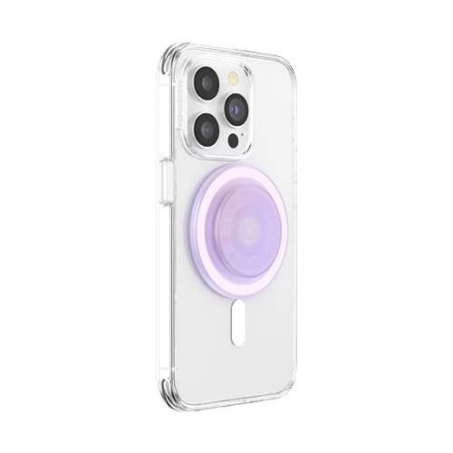 Image of PopSockets Phone Grip for MagSafe, Magnetic Holder, Phone Stand, Cute Pink - Opalescent Clear