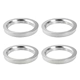 X AUTOHAUX 4 anelli di centraggio per mozzo in lega di alluminio, diametro esterno da 72,6 mm a diametro interno 56,6 mm, distanziatori per ruota