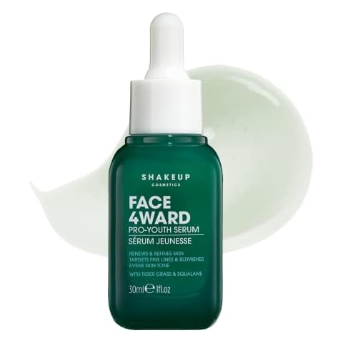 Shakeup Cosmetics - FACE 4WARD - Pro-Youth Serum For Men, Targets Fine Lines & Blemishes, With Tiger Grass 30ml Cover