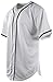 ChoiceApparel Mens Plain Solid Color Baseball Jersey (XL, WHITE)