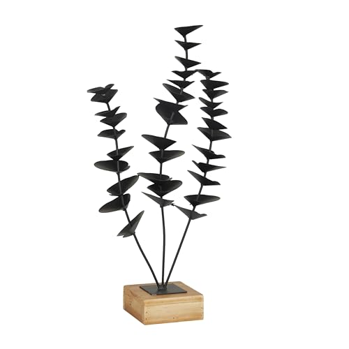 Deco 79 Metal Leaf Decorative Sculpture Home Decor Statue with