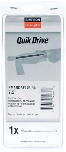 Simpson Strong-Tie PMANDREL75-RC Quik Drive 7-1/2 in. Mandrel
