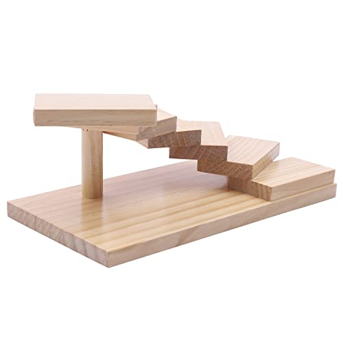 Bandeja rectangular de madera para sushi miniatura 5