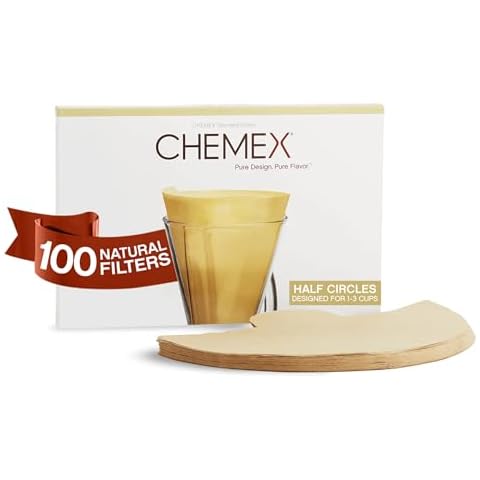 Chemex Natural Half Moon Filters - 100 Count Cover