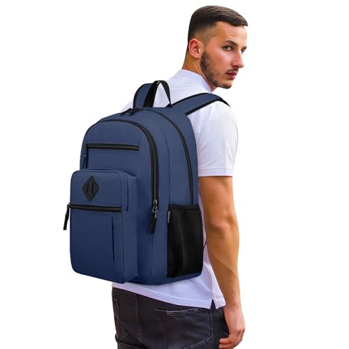 Image of ZUBOND Backpack for School, Lightweight Boys Girls Backpack Fits 15.6 Inch Notebook, Water Bottle Pocket - Ideal for Teens, College Students, Adults