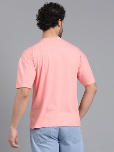 Image of KOTTY Men's Solid Oversized Fit T-Shirt