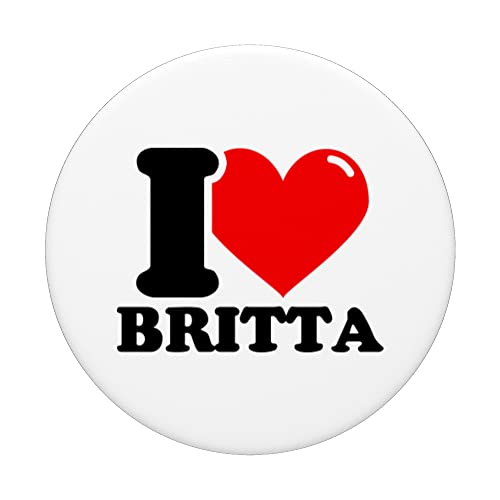 I LOVE Britta PopSockets Swappable PopGrip, Black - Image 3