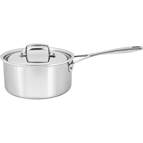 Demeyere Essential 5-ply 3-qt Stainless Steel Saucepan
