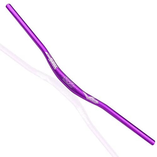 SUFUL Guidon de Vélo,Rehausseur de Guidon en Alliage d'aluminium, Adapté pour VTT/Vélo de Route, Barres de Vélo 31,8 MM * 800 MM/370G(Violet) Cover